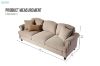 Picture of CASPER Corduroy 3-Seater Sofa (Camel)