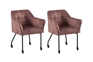 Picture of WANDA Versatile Armchair with Wheels (Taupe) - 2 Chairs in 1 Carton