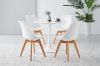 Picture of TULIP Dining Set  - 100cm Table with 4 Chairs (White)