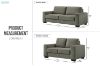 Picture of MODA 3/2 Seater Sofa Range (Grey) - 2 Seater