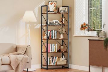 Picture of NERINA 5-Tier Shelf (Rustic Brown)