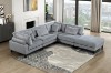 Picture of VIANNA Corduroy Sectional Modular Sofa Range (Grey) - 6PC Big Combo Set