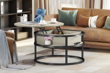 Picture of AZALEA Round Soft-Close Lift-Top Coffee Table with Storage
