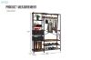 Picture of SERAPH Coat Rack Stand with 6-Tier Side Shelves and Shoe Storage
