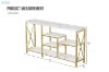 Picture of ELOWEN 140 Console Table with Shelves (Off-White)