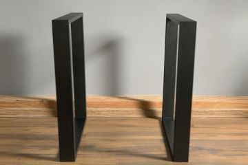 Picture of SynergyPlus H73.5 Square Metal Table Legs with 200 Support Bracket