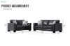 Picture of CAMILLA Air Leather 2-Seater Sofa (Black)