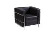 Picture of LE CORBUSIER LC2 1-Seater Sofa/Armchair *100% Italian Leather (Black)