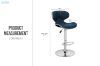 Picture of MOSMAN Adjustable Swivel Gas Lift Bar Stool (Blue)