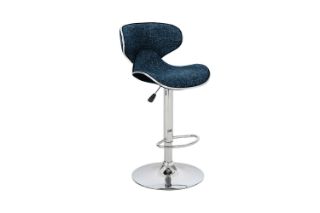 Picture of MOSMAN Adjustable Swivel Gas Lift Bar Stool (Blue) - Each