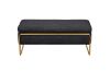 Picture of SEIDON Rectangular Storage Fabric Ottoman (Black) 