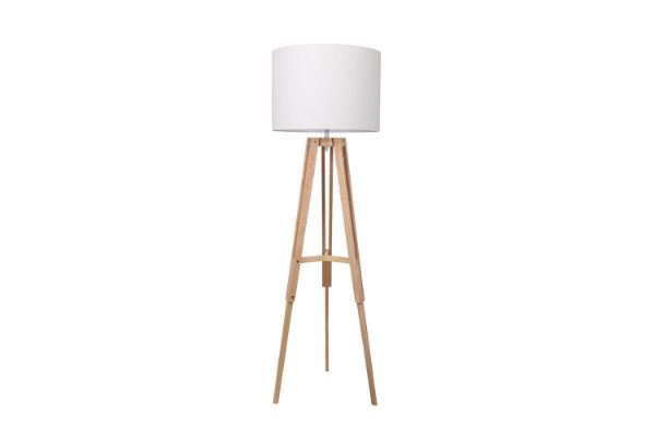 Picture of BELL619 Solid Wood Tripod Floor Lamp