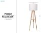 Picture of BELL619 Solid Wood Tripod Floor Lamp