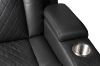 Picture of MONROSE Air Leather Dual Motor Reclining Sofa Range with Bluetooth Speaker + USB Port, Power Socket & Wireless Charging + LED Lighting (Black)