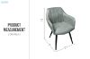 Picture of CAMILLE Arm Dining Chair (Green) 