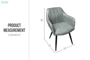 Picture of CAMILLE Arm Dining Chair (Green) - 2 Chairs in 1 Carton