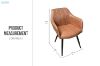 Picture of CAMILLE Arm Dining Chair (Cognac) - Each