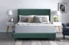 Picture of POOLE Bed Frame (Green Velvet) + LUNA Pocket Spring Mattress Combo Deal - Double
