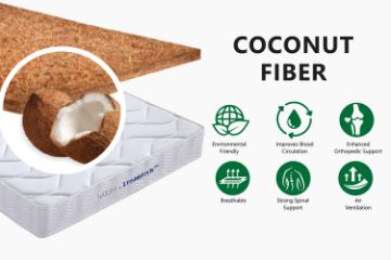 Picture of NATURA Super Firm Mattress with Coconut Fiber in Single/King Single/Double/Queen Sizes
