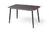 Picture of SAROTO 130 Sintered Stone Top 5PC Dining Set (Grey Table + Creamy White Chairs)