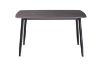 Picture of SAROTO 130 Sintered Stone Top 5PC Dining Set (Grey Table + Creamy White Chairs)