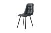 Picture of SAROTO 130 Sintered Stone Top 5PC Dining Set (White Table + Charcoal Chairs)
