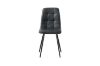 Picture of SAROTO 130 Sintered Stone Top 5PC Dining Set (White Table + Charcoal Chairs)