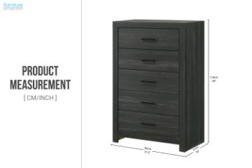 Picture of HAIDEN 5-Drawer Tallboy