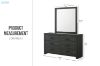 Picture of HAIDEN 6-Drawer Dresser with Mirror