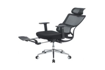 Picture of RIN Height Adjustable Mesh Office Chair with Footrest