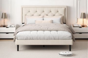 Picture of SHORE Fabric Bed Frame in Double/Queen Size  