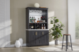 Picture of RUITAN Wine Storage Cabinet with Mirror Back and Bottle Holder