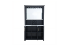 Picture of RUITAN Wine Storage Cabinet with Mirror Back and Bottle Holder