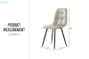 Picture of SAROTO 130 Sintered Stone Top 5PC Dining Set (Gloss White Table + Creamy White Chairs) 