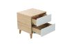 Picture of RENO 2 Drawer Bedside Table (White Drawer)