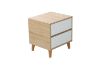 Picture of RENO 2 Drawer Bedside Table (White Drawer)