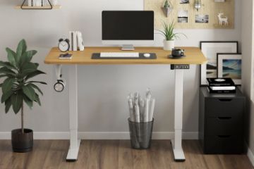 Picture of NEXUS 120 Electric Height Adjustable Standing Desk with LED Display (Oak)