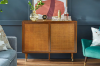 Picture of TRIBECA Sliding Door Sideboard Cabinet with Solid Wood Legs