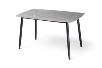 Picture of SAROTO 130 Sintered Stone Top Dining Table (Matte Grey)