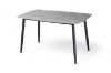 Picture of SAROTO 130 Sintered Stone Top 5PC Dining Set (Matte Grey Table + Charcoal Chairs) 