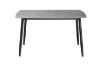Picture of SAROTO 130 Sintered Stone Top 5PC Dining Set (Matte Grey Table + Charcoal Chairs) 
