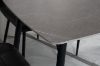 Picture of SAROTO 130 Sintered Stone Top 5PC Dining Set (Matte Grey Table + Charcoal Chairs) 