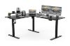 Picture of NEXUS 160 L-Shaped Electric Height-Adjustable Standing Desk with LED Display and USB Charging Port (Black)
