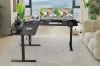 Picture of NEXUS 160 L-Shaped Electric Height-Adjustable Standing Desk with LED Display and USB Charging Port (Black)