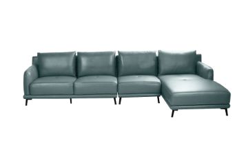 Picture of CATANI 100% Genuine Leather Corner Sofa with Chaise 
