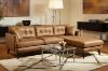 Picture of BARRET Sectional Air Leather Chaise Facing Right Sofa (Brown)