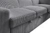 Picture of [FLOOR MODEL CLEARANCE]MILLBURY Corduroy Fabric Corner Sofa Bed with Storage and Ottoman - Chaise Facing Left