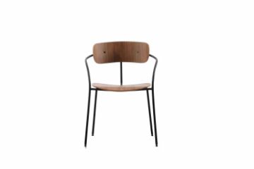 Picture of [FLOOR MODEL CLEARANCE] LYRA Dining Arm Chair (Walnut)