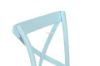 Picture of [FLOOR MODEL CLEARANCE] ALBION Solid Beech Cross Back Dining Chair with Rattan Seat (Blue)