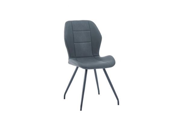 Picture of [FLOOR MODEL CLEARANCE] DIANA PU Leather Dining Chair (Dark Grey)